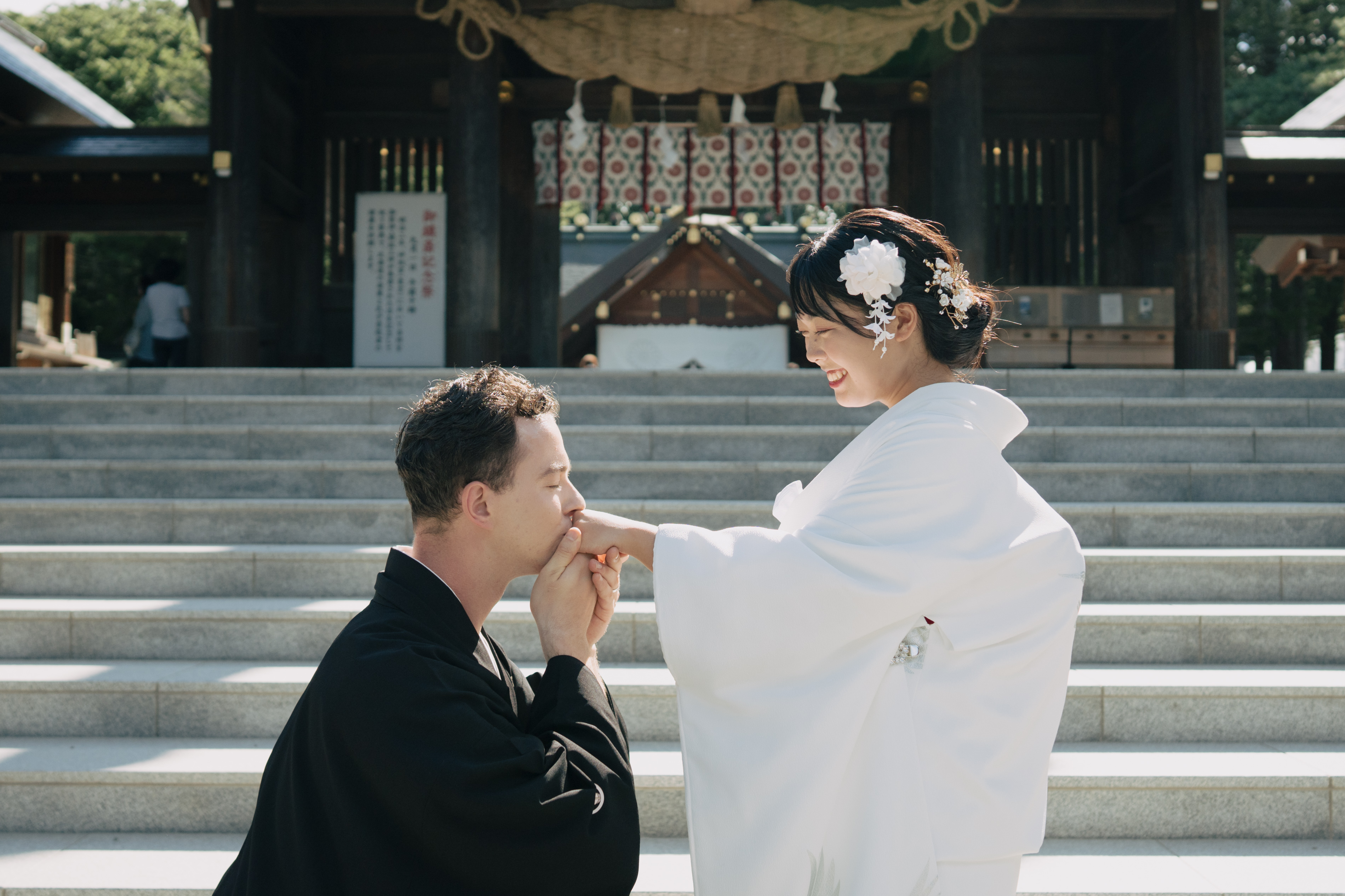 【2024年8月ウェディングレポート】国際結婚のカップル様の北海道神宮挙式♪